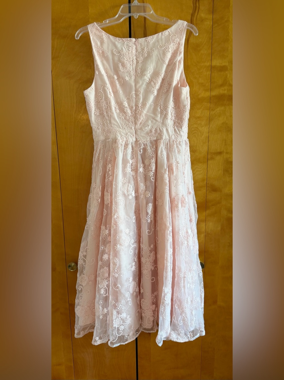 Fehaute Pink Lace Midi Dress NWT - Picture 6 of 6